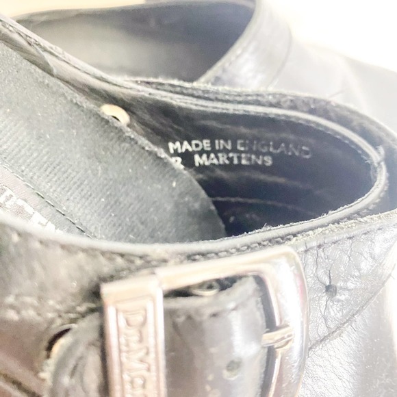 Doc Martens Made in England Sling Back 90s Buckle Vintage Mule Shoes - Picture 5 of 8